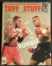 Tuff Stuff Oversized Sports Price Guide Publication Magazine November 1991 Tyson
