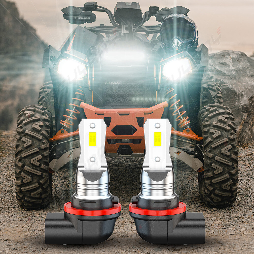 Super Bright 6000K LED Fog Light Bulbs – Fits Polaris & Many More! 2-Pack