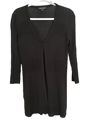 その他 mint + Cable & Gauge Lightweight Cardigan Sweater V Neck Side Splits