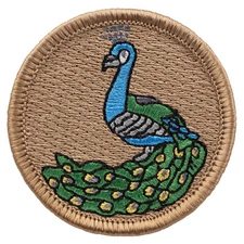Peacock Patrol Patch - 2" Round Embroidered Patch