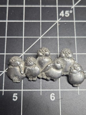 seagull pewter canada brooch song birds spring blue jay robin