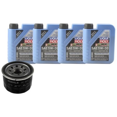 4L Liqui Moly Longtime High Tech 5W30 Mahle Engine Oil Change Kit for Fortwo 1.0