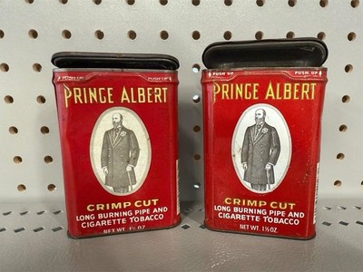 Vintage Prince Albert Tobacco Tin Pipe Cigarette Original  storage container