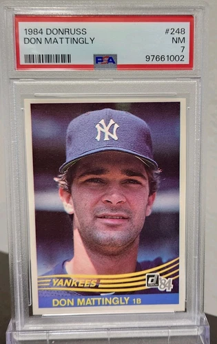 1984 Donruss Don Mattingly Rookie Card #248 PSA 7 New York Yankees Legend RC