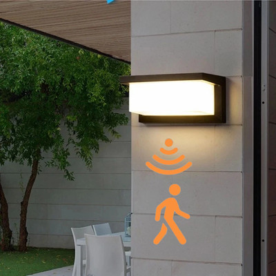 LED Wall Light with Motion Sensor AC85-265V Exterior Anthracite Porch Balcony Ga