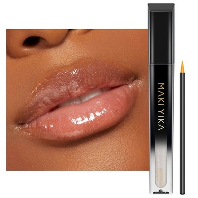 MAKI YIKA Clear Lip Gloss for Women Lip Plumper Gloss Tinted Glitter Lipgloss...