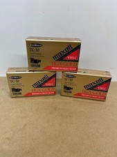 Maxell TC-30 Camcorder Videocassette Tape. Lot of 3. New in package
