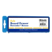 BAZIC Whiteboard Eraser with Felt & Hanger, 5", for School, Home, Party