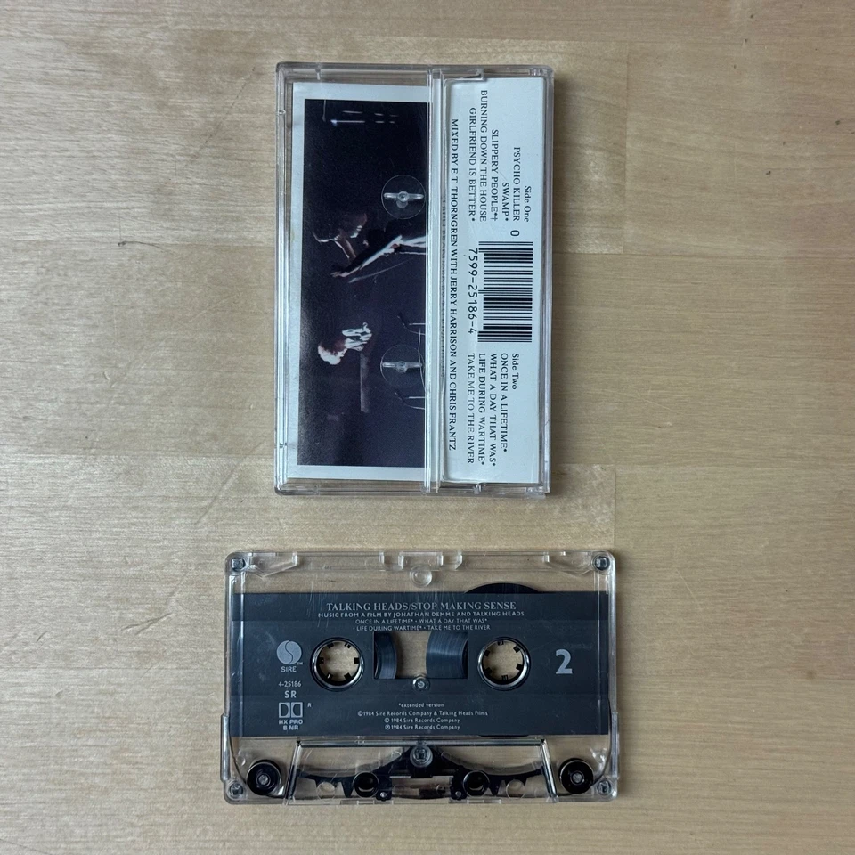 Talking Heads Stop Making Sense cassette tape 1984 Sire Records Dolby 4-25186 Foto 4 de 4