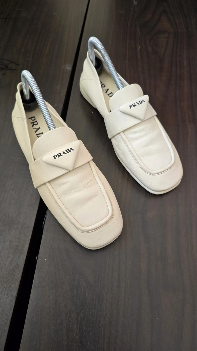 PRADA Loafers White Flats for Women for sale | eBay