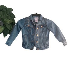 Tommy Bahama Distressed Denim Jacket Kids Size 4 Medium Wash