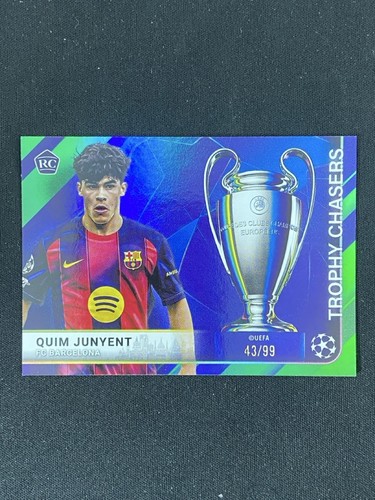 Quim Junyent 2025-26 Topps UCC Trophy Chasers Green Foil 43/99 #TC-29
