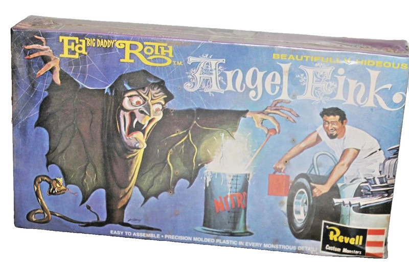 VINTAGE 1997 REVELL ED 'BIG DADDY' ROTH " ANGEL FINK " PLASTIC KIT NO. H1307