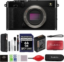 FUJIFILM X-E5 Mirrorless Camera Bundle Black with 64GB SD Card  More