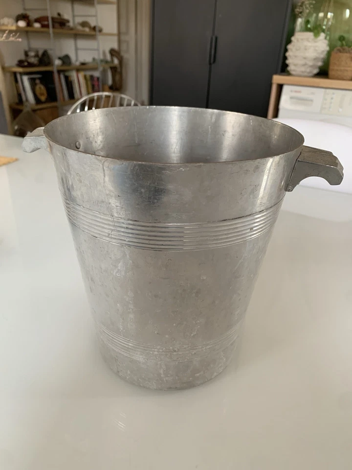 Ancien Seau à champagne BICHAT REIMS ice bucket ARGIT FRANCE - Photo 4/4