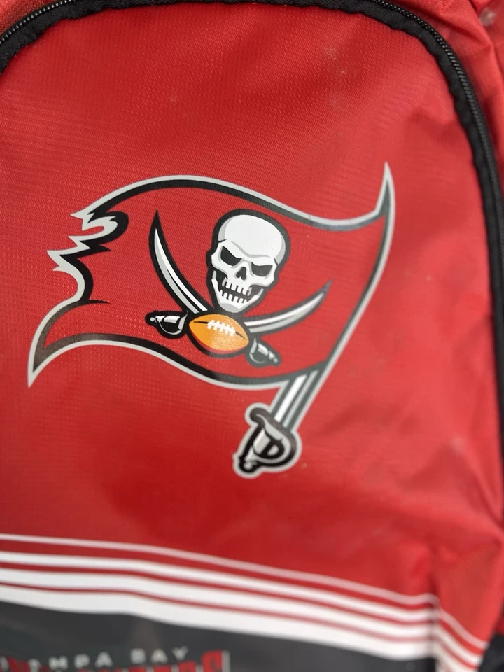 Tampa Bay Buccaneers NFL Team Logo Back Pack Forever Collection 15X18" NEW - Image 2 of 4