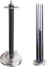 GSE Games & Sports Expert Stand-Style Metal Matte Black & Brushed Nickel 