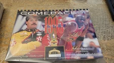 1995 UPPER DECK COMEBACKS MICHAEL JORDAN NBA ~ ERNIE IRVAN NASCAR 5x7" CARD