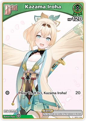Kazama Iroha Hololive OFFIZIELLES KARTENSPIEL hBP01-048 Ayakashi Vermilion ENGLISCH