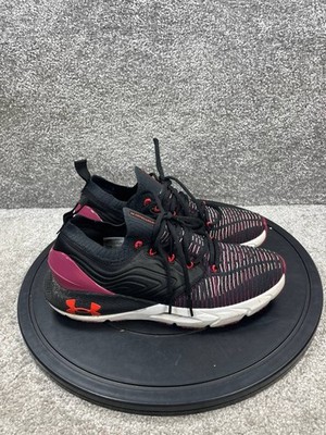 Under Armour Shoes Womens 10 Hovr Phantom 2 IntelliKnit Black Wildflower Running