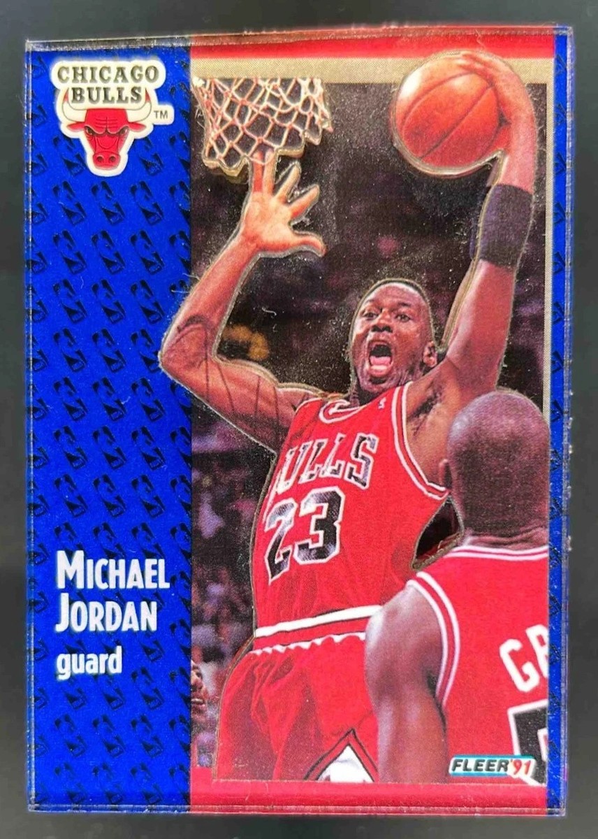 MICHAEL JORDAN 1991-92 Fleer 3D Acrylic Wrapper Redemption #29