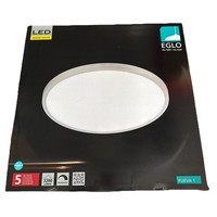 Eglo Fueva 1 Led Flach Deckenleuchte Silber 27W 3200Lm 3000K Dimmbar 60Cm H 28Mm