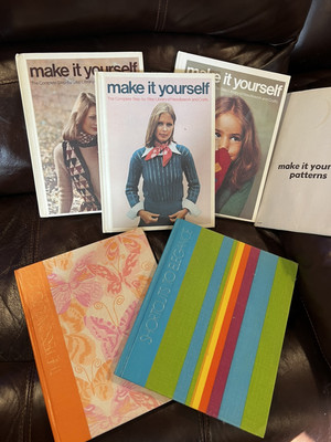 Sewing 5 Volume Set 1970 s Time-Life  Make It Yourself + Patterns Good Condition