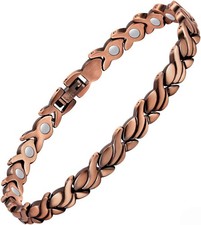 Copper Ankle Bracelet for Women, 99.99 Pure Copper Magnetic Anklet with 3500...