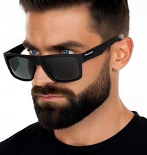 New Polarized Men Anti Glare Fishing Cycling Driving Sport Sunglasses Square