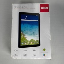 RCA Viking Pro - New 10.1" 2-in-1 Tablet 16GB Android Blue w/ Keyboard- UNTESTED