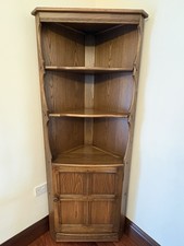 ERCOL GOLDEN DAWN DRINKS CABINET, CORNER CUPBOARD, DOOR BASE, TIDY CLEAN ITEM