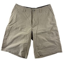 VTG Patagonia Hiking Shorts Mens 32 Khaki Nylon Ripstop Lightweight Trekker