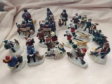 Mervyn's Village Square Christmas Holiday People & Dogs Figurines Selections