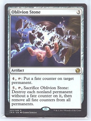 OBLIVION STONE 223 RARE ICONIC MASTERS MAGIC: THE GATHERING NM