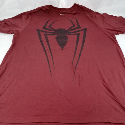 Marvel Comics Spider-Man Spiderman Logo Red Black T-Shirt 3XL