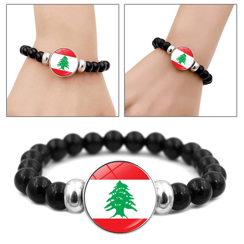 Lebanese Flag Bracelet Adjustable Bracelet Unisex All Ages
