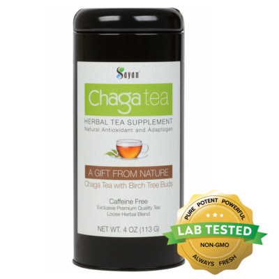 Chaga Mushroom Tea Caffeine Free Siberian Chamomile Eleuthero Oregano Birch 4 oz