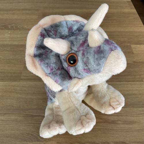 Wild Republic Triceratops Plush Toy Dinosaur Soft Toy 24cm long - Picture 4 of 9