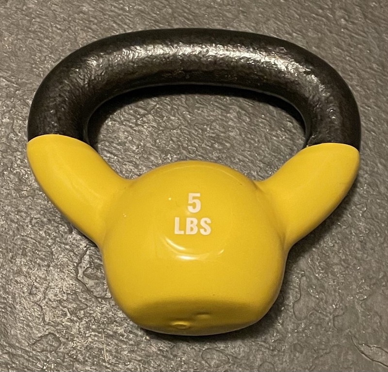 Small 5lb Kettlebell - Yellow