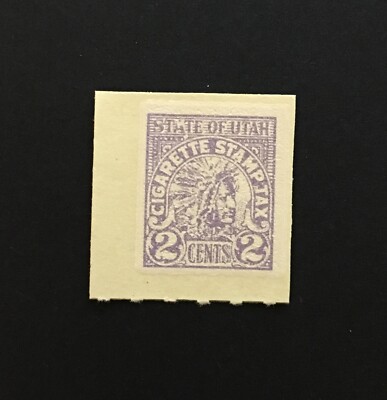 cigarette tax in utah Utah State Revenue - 2 cents violet Cigarette Tax #C41 MNH/MLH - UT