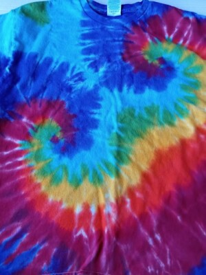 Youth Delta Apparel Tie Dye T Shirt multicolor 100% Cotton