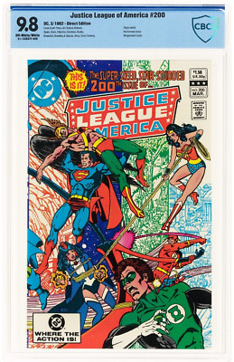 Justice League of America #200 (DC, 1982) Graded CBCS 9.8 NM/MT OW White Pgs cgc