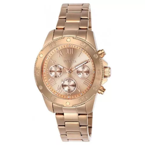 Rose gold invicta watch clearance women's