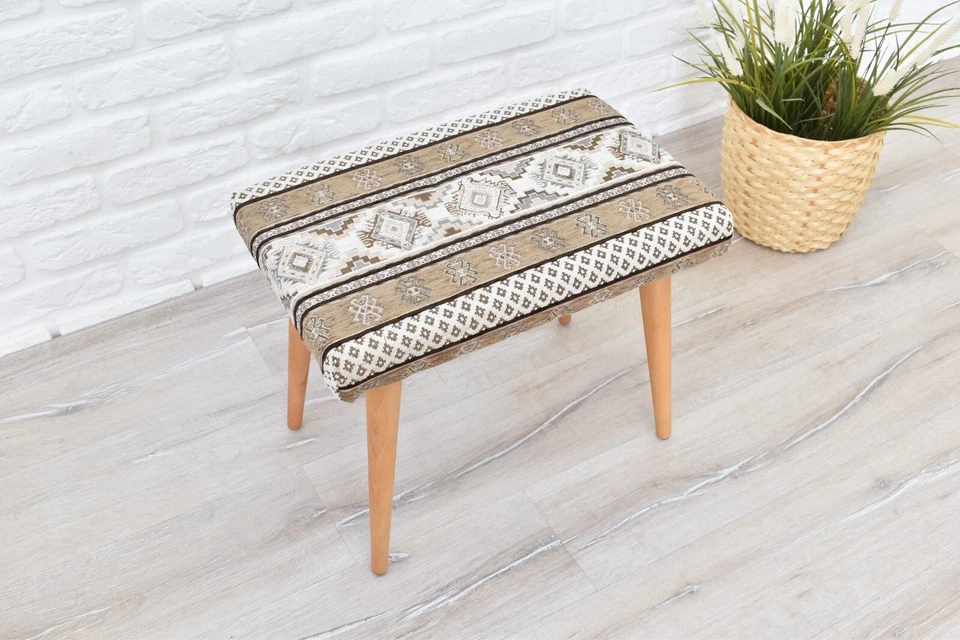 Luxurious Stool - Modern Farmhouse - Perfect for Living Room & Bedroom Chair - Image 3 of 4
