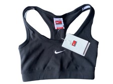 Nike Womens Black Medium-Support Sports Bra Size XS Dry Fit NEW
