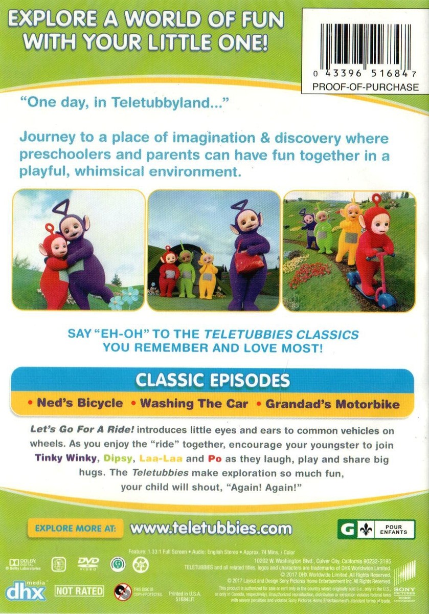 Teletubbies Classics: Let's Go for a Ride (DVD, 2017) 43396516847