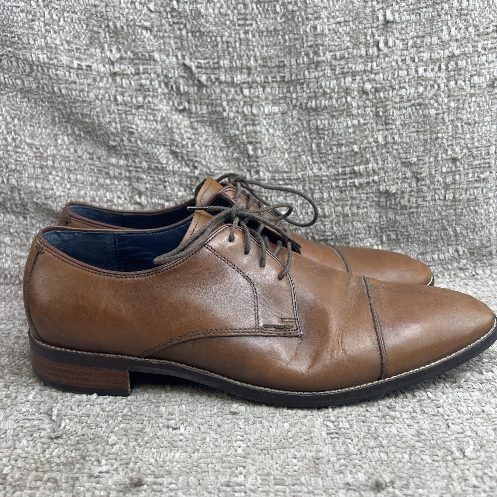 SAOLA Oxford Cole Haan Grand.OS Lenox Hill da uomo taglia 12 pelle marrone inglese C11632