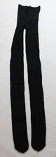 Rachel Women's Over-The-Knee Double Stripe Tights DH3 Noir/Black D NWT