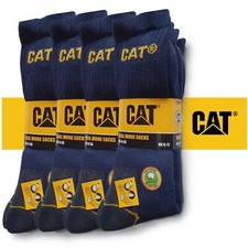 CAT Caterpillar 12 Paar Sonderposten blaue Arbeitssocken 43-46, Strümpfe