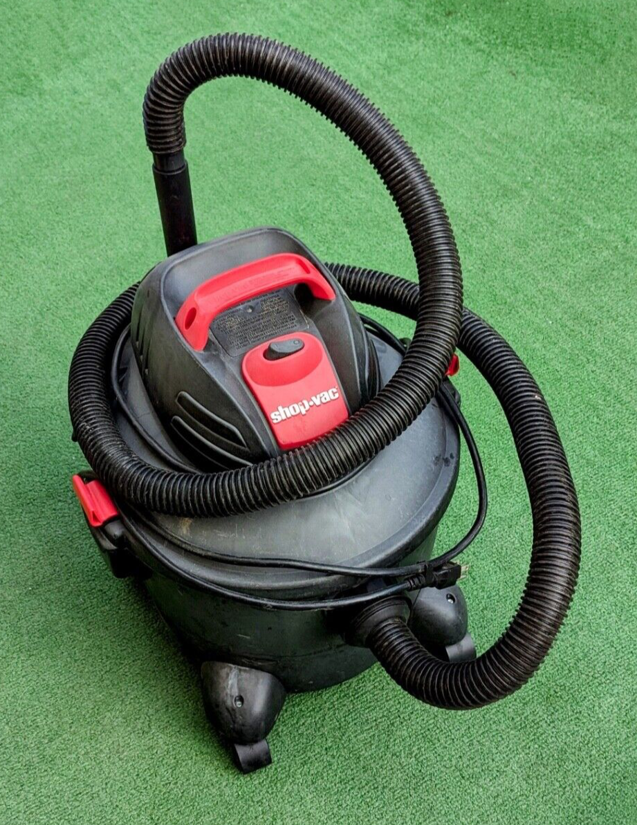 Shop-Vac 6 Gallon 3.0 Peak HP Wet Dry Heavy-Duty Shop Vacuum+Attachments EUC